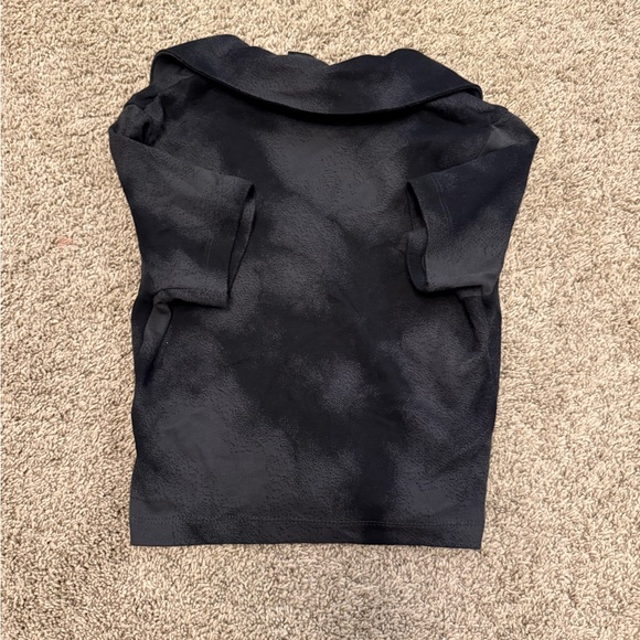 Jordan Black cropped tie-dyed button up - Picture 2 of 2